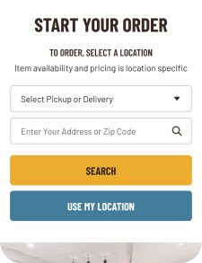 Start Your Order on Mobile