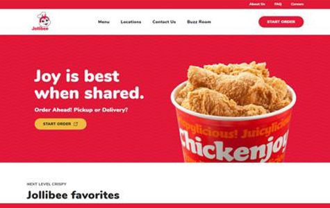 Jollibee Foods Shopify Website