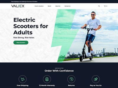 Valiex Shopify Website